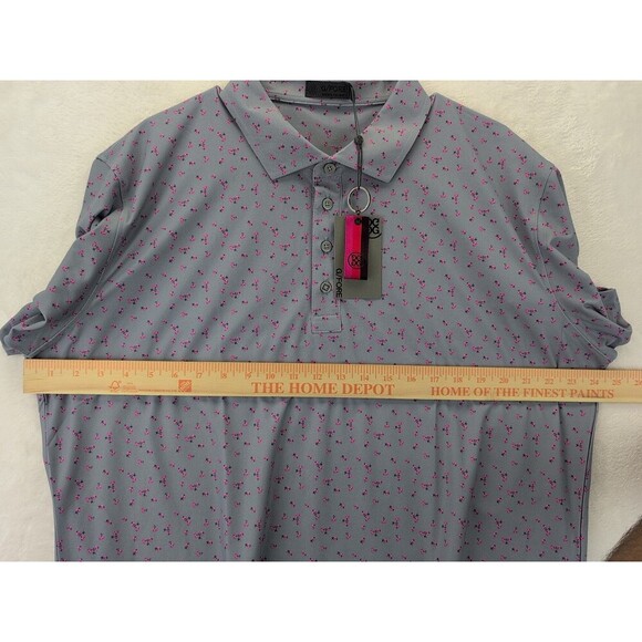 G/Fore G4 Cherry Blossom Golf Polo Shirt G4MF20K47 Mens XL NWT$120 - Picture 10 of 13